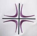  Ossuary Pall Cover w/Purple Cross Design 