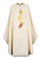  White Gothic Chasuble - Cantate Fabric 