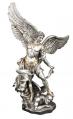  St. Michael the Archangel Statue - Pewter Style Finish, 14.5"H 