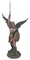  St. Michael the Archangel Statue Without the Devil - Cold Cast Bronze, 18"H 