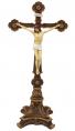  Standing Ornate Crucifix Hand-Painted, 13" Ht 