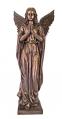  Praying Angel Statue in Bronze & Fiberglass, 38"H 