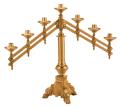  Altar Candelabra | 7 Lite | Bronze Or Brass | Adjustable 
