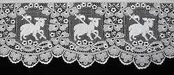  Swiss Schiffli Embroidered 8\" Lace Edging & Insertion for Altar Cloth 