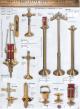  Processional Satin Finish Floor Bronze Candlestick: 9940 Style 
