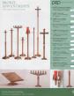  Processional Standing Altar Candlestick - 46" Ht 