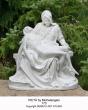  Pieta Statue by Michaelangelo in Linden Wood, 30" & 48"H 