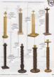  Processional Satin Finish Bronze Paschal Candlestick: 7518 Style - 48" Ht - 1 15/16" Socket 