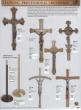 Satin Bronze Processional Crucifix: 9940 Style - 84" Ht 