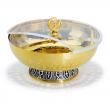  Communion Bowl Paten w/Cover - Hammered 