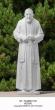  St. Padre Pio Statue in Linden Wood, 36" - 72"H 