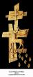  Eucharistic Symbol in Linden Wood, 20" x 48"H 