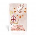  HOLY SPIRIT WITH STAFF MITRE CONFIRMATION GREETING CARD (10 PK) 