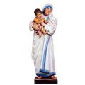 St. Mother Theresa of Calcutta w/Child Statue in Linden Wood, 36" - 60"H 