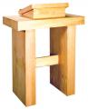  Ambo/Lectern/Pulpit- Unfinished - Grape Trim - 36" W 