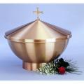  Baptismal Font | 22" | 11" Ht | Bronze | Removable Lid With Cross 