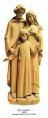  Holy Family Statue 3/4 Relief in Linden Wood, 24" - 60"H 