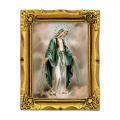  O.L. OF GRACE ANTIQUE GOLD FRAME 