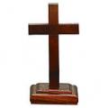  Standing Cross in Walnut (6") 