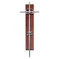  Marriage/Wedding/Unity 25th Anniversary Wall Cross with Walnut Plaque 