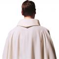  Beige or White Sanctuary Alb With Roll-Collar - Pius Fabric 