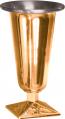  Altar Vase | 12" | Bronze Or Brass | Square Base 