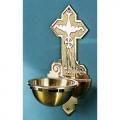  Holy Water Font | Wall Mount | 7-12" x 15" | Bronze Or Brass 
