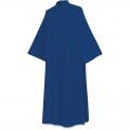  Blue Washable Coat Style Choir/Server Alb - No Decoration - Terlenka Fabric 