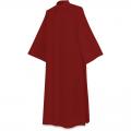  Dark Red Washable Coat Style Choir/Server Alb - No Decoration - Terlenka Fabric 
