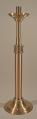  High Polish Finish Bronze Paschal Candlestick: 2034 Style - Adjustable Ht - 1 15/16" Socket 