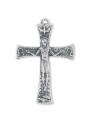  ANTIQUED SILVER OXIDIZED ROSARY CRUCIFIX (25 PC) 