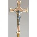  High Polish Finish Bronze Floor Processional Crucifix: 2211 Style - 84" Ht 