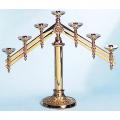  Altar Candelabra | 5 Lite | Bronze Or Brass | Adjustable 