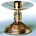  Altar Candlestick | 5" | Brass Or Bronze | Round Base & Column 
