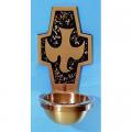  Holy Water Font | Wall Mount | 5-1/4" x 10-1/4" | Bronze | Holy Spirit Dove 