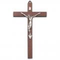  Wood & Metal Crucifix for Home - 10" Ht 