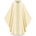  White Gothic Chasuble Set - Roll Collar - Brugia Fabric - 4 Colors 