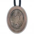  Holy Spirit/Dove of Peace Pendent & Cord (1 3/4") 