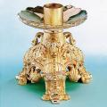  Altar Candlestick | 6" | Brass Or Bronze | Ornate Design 