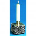  Altar Candlestick | 4" | Brass Or Bronze | Contemporary Design 