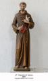  St. Francis of Assisi w/Dove Statue in Linden Wood, 48" - 72"H 