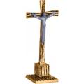  Altar Crucifix | 24" | Brass Or Bronze | Square Base 