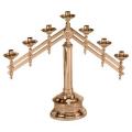  Altar Candelabra | 7 Lite | Bronze Or Brass | Adjustable 