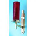  Sanctuary Wall Lamp | Electric | 15" x 3" | Brass Or Bronze | Modern Backplate 