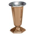  Altar Vase | 14" | Bronze Or Brass | Hexagonal Base 