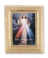 DIVINE MERCY GOLD STAMPED PRINT IN GOLD FRAME 