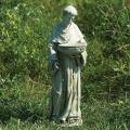  Garden Solar Saint Francis Bird Bath Statue 