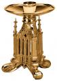  Altar Candlestick | 8" | Brass Or Bronze | Footed Base 