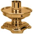  Altar Candlestick | 3" | Brass Or Bronze | Footed Base 