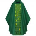  Green Gothic Chasuble Set - Dupion Fabric 